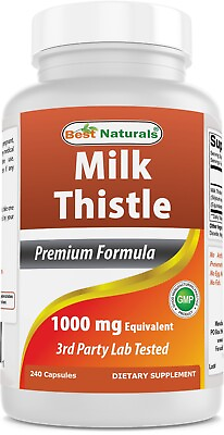Best Naturals Milk Thistle Extract 1000mg Equivalent 240 capsules
