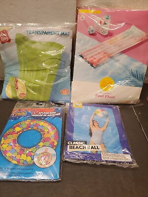 #ad Lot Of Pool Floats Tube amp; Beach Ball NEW Summer Fun Swimming Pool Accessories