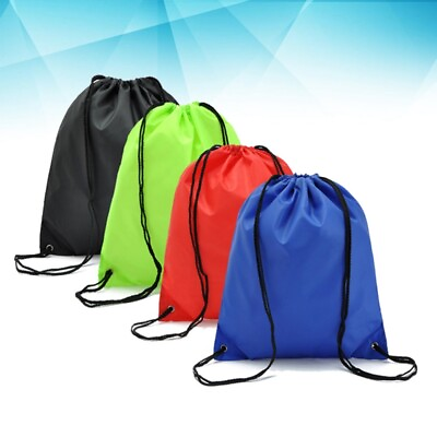 4 Pcs Waterproof Drawstring Bag Thicken Holiday Swimming Adults Kids
