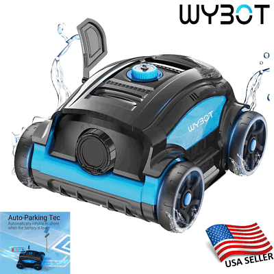 #ad Wybot 300 II Robotic Above Ground Pool Vacuum Cordless Cleaner Lasts 120Mins New