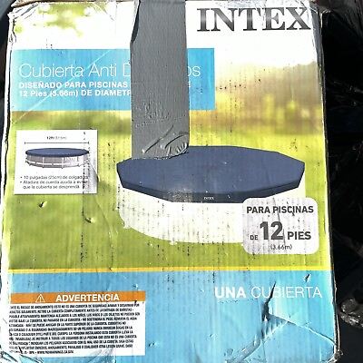 #ad Intex 28031E 12 Foot Round Above Ground Swimming Pool Cover Pool Cover Only