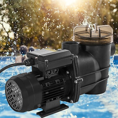 #ad 3 4 HP High Flo Above Ground Swimming Pool Pump Filter PUMP w Strainer Basket