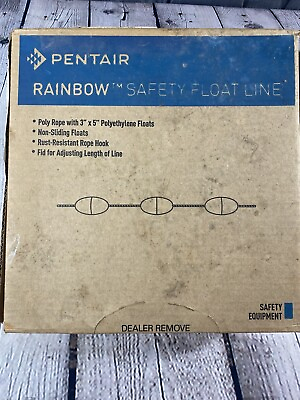 Pentair Pool Products Rainbow Safety Float Line R181268 3524 Kit 24 Feet