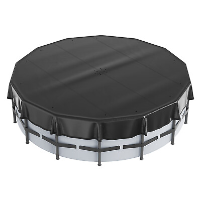#ad VEVOR 15 18 Ft Round Pool Cover Above Ground Swimming Pool Cover Waterproof PVC