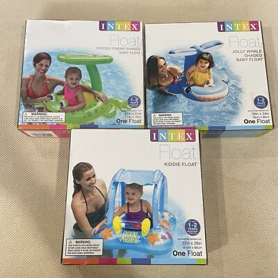 #ad INTEX Baby Kiddie Float Inflatable Swimming Pool Tube Raft You Pick