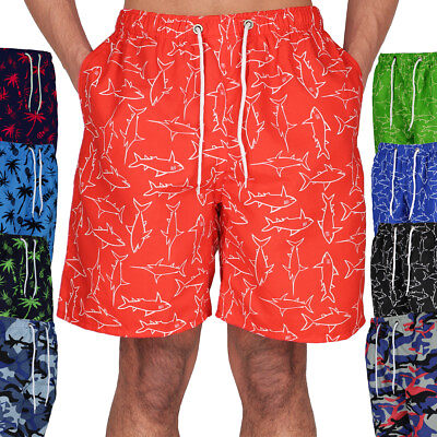 Men#x27;s Swim Shorts Swimming Trunks Beach Board Swimwear Suit w Lining
