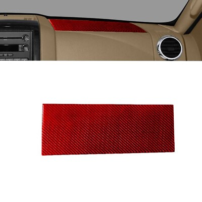 #ad #ad For Ford Explorer 2008 10 Red Carbon Fiber Interior Glove Box Panel Above Cover