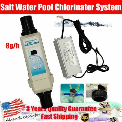 110V Salt Chlorinator Swimming Ground Pool Chlorine Generator Salt Water System