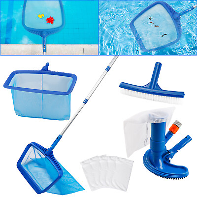 #ad Swimming Pool Cleaning Tools Leaf Skimmer Vacuum Cleaning Pool Brush Nets Mesh