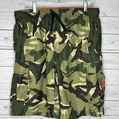 #ad #ad U.S. Polo Assn Swim Suit Men’s Large Green Camouflage Lined Mesh Board Shorts