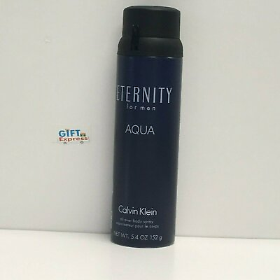 #ad Calvin Klein Eternity Men#x27;s Aqua All Over Body Spray 5.4 Fl. Oz.
