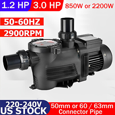 #ad #ad 1.2 3HP For Hayward Swimming Pool Pump Motor Above Ground 10038GPH w Strainer