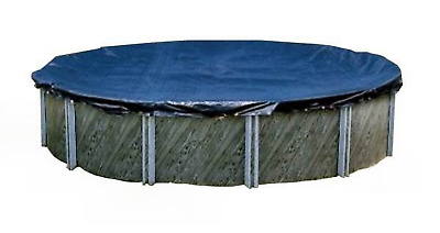 #ad Blue 24 Ft Round Above Ground Swimming Pool Cover Durable Weather Resistant