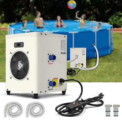 #ad 110V Heat Pump Mini Swimming Pool Heat Pump For Above Ground Pools Heating Pumps