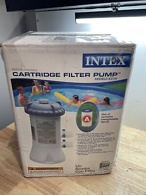 #ad Intex Swimming Pool Portable Filter Pump 637R 1000 GPH NEW IN BOX