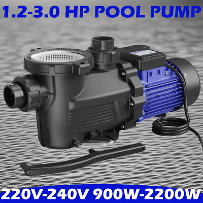 #ad 3.0HP IN GROUND for Hayward Swimming POOL PUMP MOTOR w Strainer 60MM thread NPT