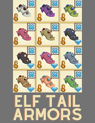 Animal Jam Elf Tail Armors AJC I Fast and Cheap