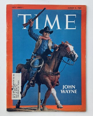 #ad VTG Time Magazine August 8 1969 The Duke #x27;John Wayne#x27; Cover