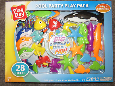#ad Play Day pool toy dive set 28 pieces New in box