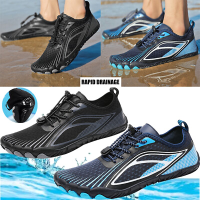 Mens Water Shoes Breathable Quick Dry Wading Beach Swimming Non Slip US Size12
