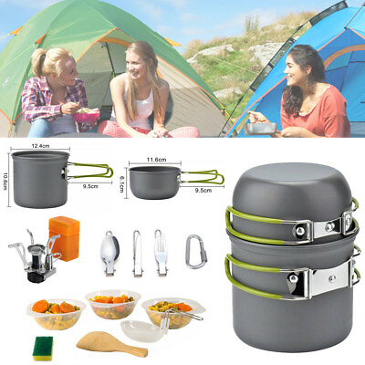 Portable Gas Camping Stove Butane Propane Burner Outdoor Hiking PicnicCookware