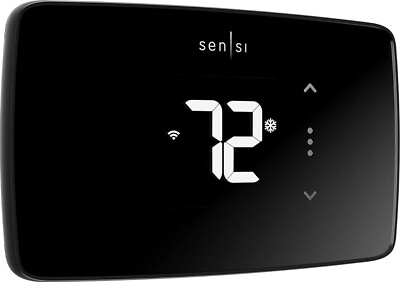 #ad Emerson Sensi Lite ST25 Wi Fi Smart Programmable Thermostat Black