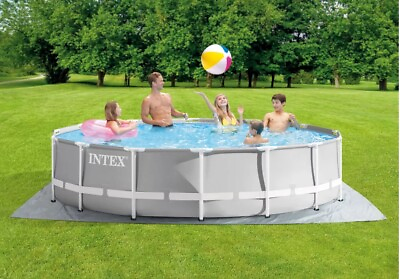 #ad #ad INTEX 14’ X 42” Prism Frame Pool Set