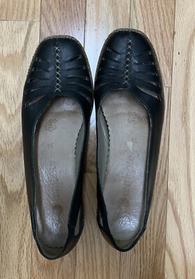 #ad Remonte Wedge Slip on Closed Toe Summer Pump Black size 38 7.5