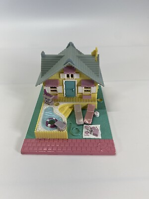 #ad Vintage 1993 Polly Pocket Pollyville Summer Pool House Compact Only
