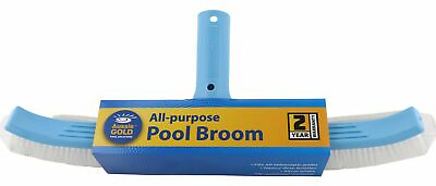 #ad Pool Brush Aussie Gold 45cm Curved Pool Wall Brush Broom 2 Year Warranty