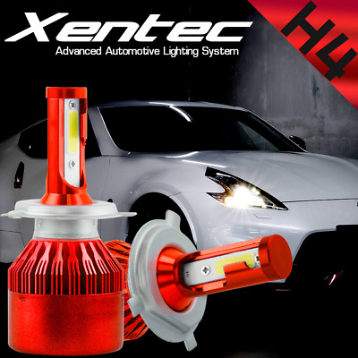 Pair Car LED Headlight Replace Bulbs Lamp Hi Lo Beam XENTEC 8000LM H4 9003 HB2