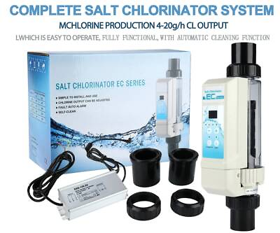 #ad Pro Salt Water Pool Chlorine Generator System Chlorinator for Swimming pool NEW