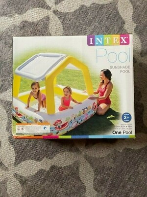 INTEX POOL SUNSHADE POOL 62IN. X 62IN. X 48 IN. AGES 2 REMOVABLE SUNSHADE
