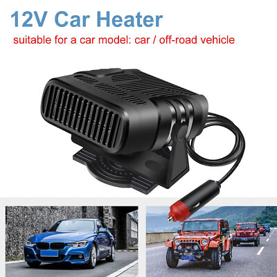 12V 120W Portable Electric Car Heater Heating Fan Defogger Defroster Demister