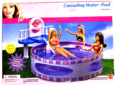 #ad #ad MATTEL BARBIE CASCADING WATER POOL 2001 NEW SEALED