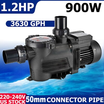 #ad 1.2HP 900W 3630GPH Pro Pump In ground Swimming Pool Water Pump with Strainer USA