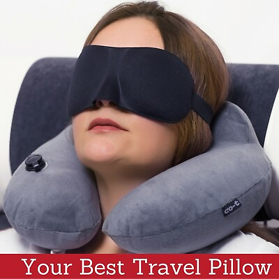 #ad Inflatable Travel Pillow Set for Airplane Inflatable Neck Pillow for Airplane