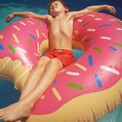 47quot; Donut Swimming Floats Inflatable Pool Raft Float Swim Ring For Adults Kids