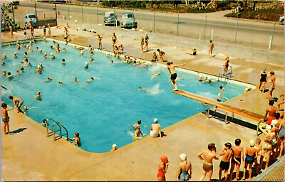 #ad #ad Postcard Public Swimming Pool in Vista California