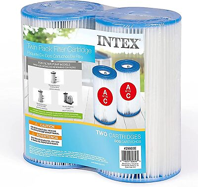 #ad Intex Type A Filter Cartridge for Pools Twin Pack
