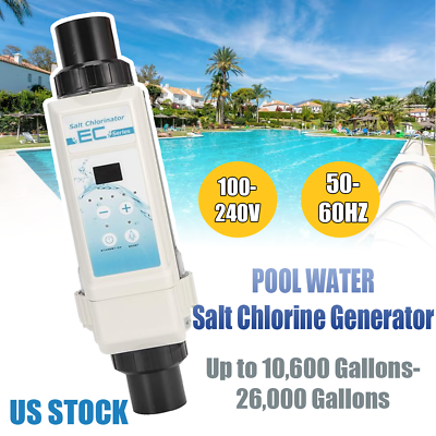 #ad 26k gal Salt Chlorine CL Chlorine Production 8 20g h For Swimming Pool Generator
