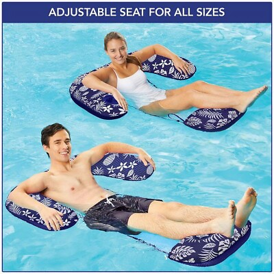 #ad #ad Aqua Deluxe 3 in 1 Lounge Chair Swimming Pool Float Inflatable FREE SHIPPING