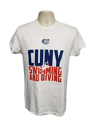 CUNY Swimming and Diving Adult Small White TShirt