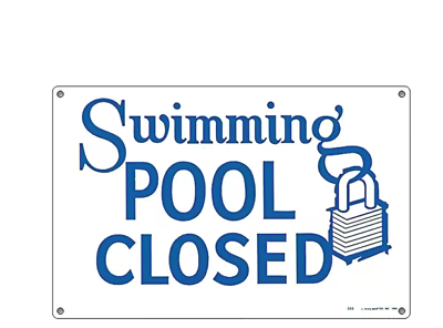 #ad #ad 12 in. x6 in Residential or Commercial Swimming Pool Signs Swimming Pool Closed