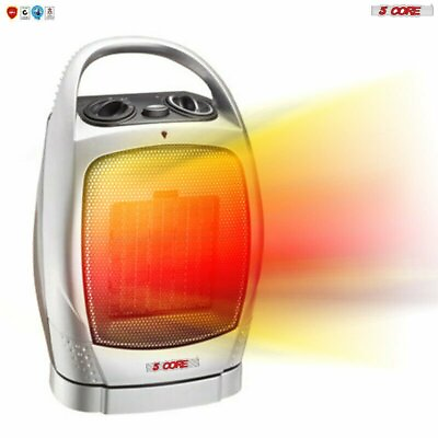 5 Core Electric Space Heater Portable for Indoor Use 1500W Safe Quiet Ceramic