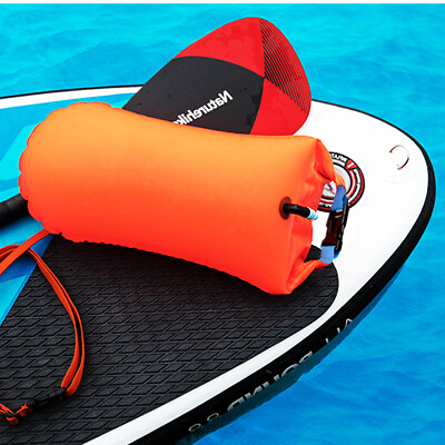 #ad Inflatable Swim Buoy Air Dry Bag Device Buoy Tow Float for Open Water Swimming