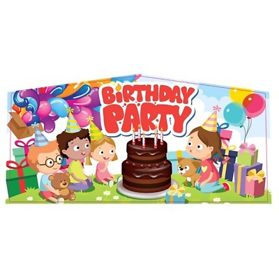 #ad Commercial Inflatable Art Panel Birthday Party Banner For 13x13 Bounce Houses