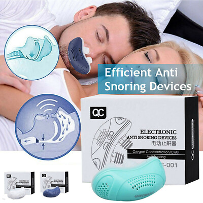 Micro Electric CPAP Noise Anti Snoring Device Sleep Apnea Stop Snore Aid Stopper