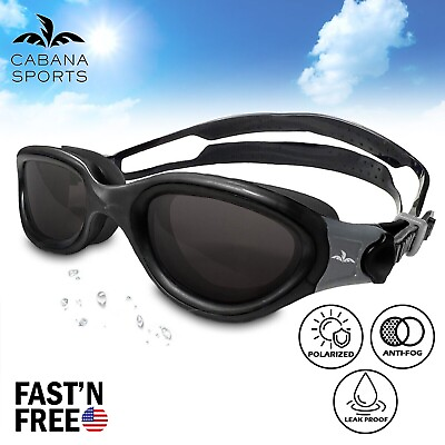 #ad Polarized Swimming Goggles Comfortable Adult Anti Fog UV Protection Swim Glasses