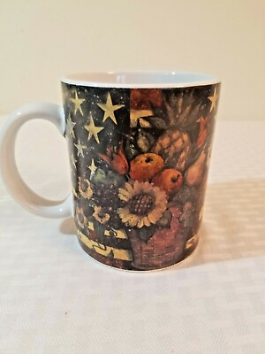 #ad #ad Lang and Wise Susan Winget Coffee Mug Cup SW#39 2003 Above the Fruited Plain